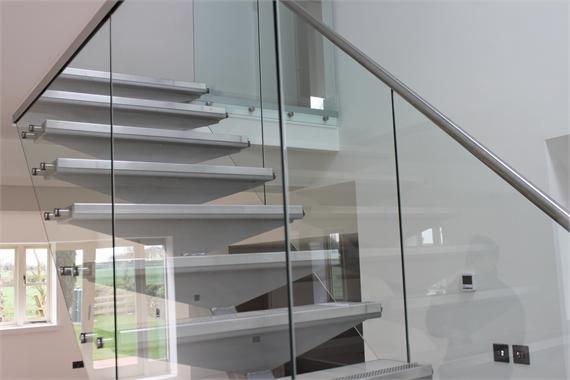 glass banister