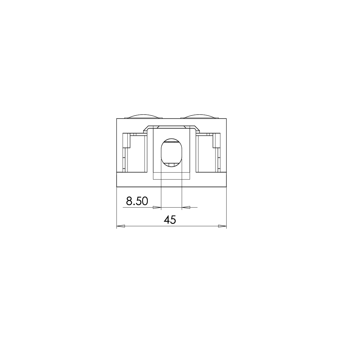 Flat Back Glass Clamp Spec Drawing