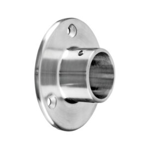 Stainless Steel Wall Flange for Ø 42.4mm Diameter Handrail in Brushed Satin Finish