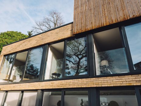 Frameless Easy Glass View Juliet Balcony on Modern Home