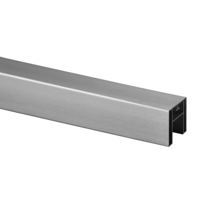 Grade 316 Brushed Satin Stainless Steel Handrail, 40mm x 40mm Square