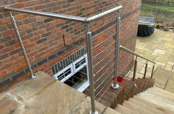 Wire Rope Balustrade System on Staircase