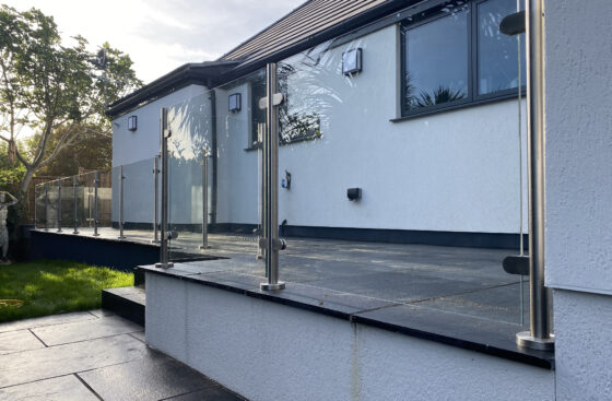 Stainless Steel Ultimate Balustrade System on a Patio