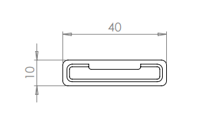In Line Connector 40mm x 10mm