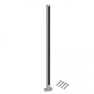marano-round-base-fix-mid-post-1100mm-aluminium-satin-anodised-finish